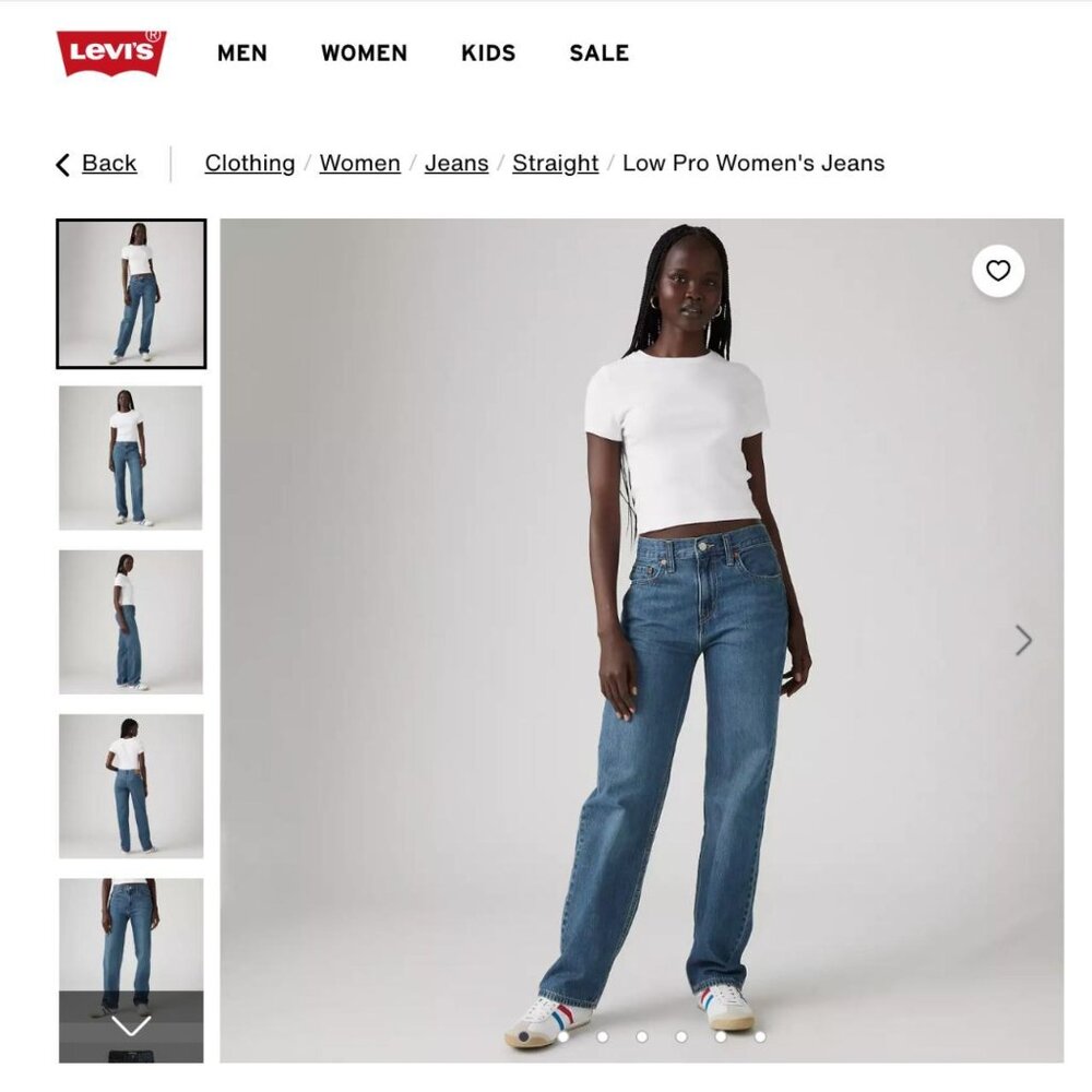 Levi's Low Pro Mid Rise Jeans